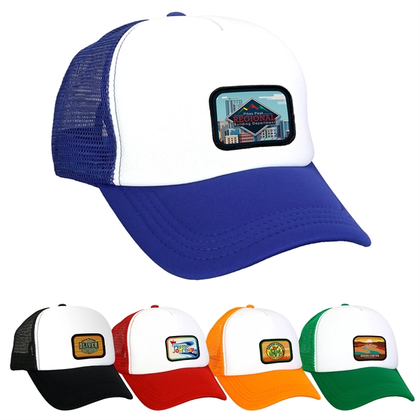Foam Embroidered Emblem Trucker Hat... from ASI 30208 A P Specialties / AP Specialties