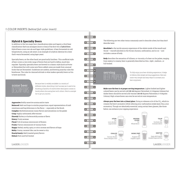5" x 7" journal with 50 sheets beer-scoring filler, full-color (2)... from ASI 91340 Journalbooks/Timeplanner Calendars