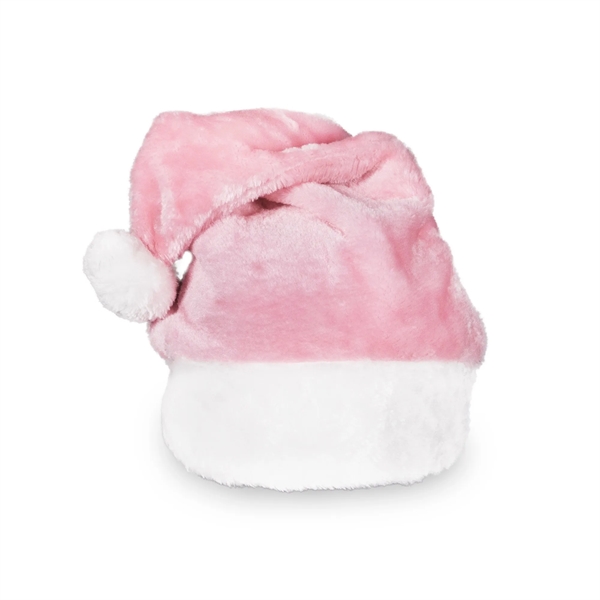 Plush pink Mrs. Claus Christmas cap with faux white fur and... from ASI 42016 Brighter Promotions Inc / Chemical Light™
