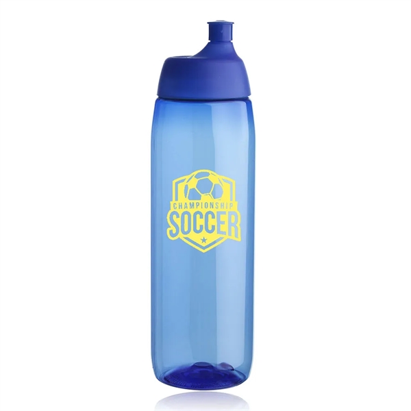 34 oz. single wall plastic water bottle with screw-on lid, wide... from ASI 39552 BEL Promo