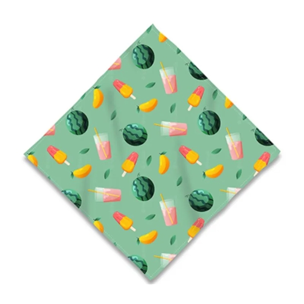 Polyester hemmed reusable face bandana plus free full color printing on... from ASI 37218 Athena Promo (tm)