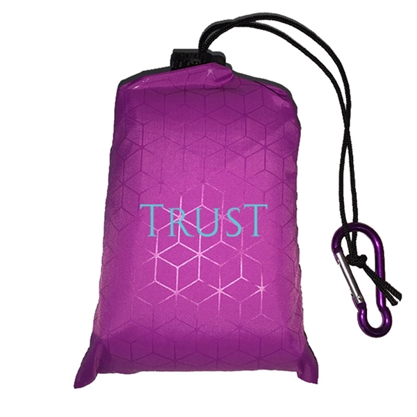 Mini Waterproof Polyester Blanket With One Color Imprint -60" x 55"... from ASI 62635 Inno-Vative Solutions Grp LTD