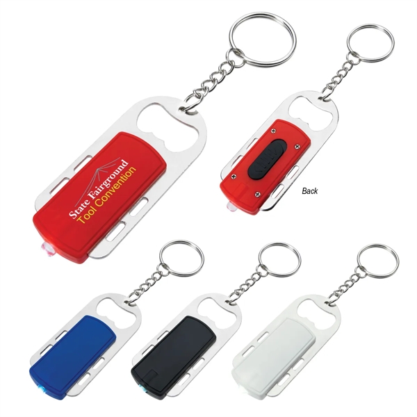 Bottle opener key light with split ring attachment.... from ASI 61125 Hit Promotional Products / Hit®