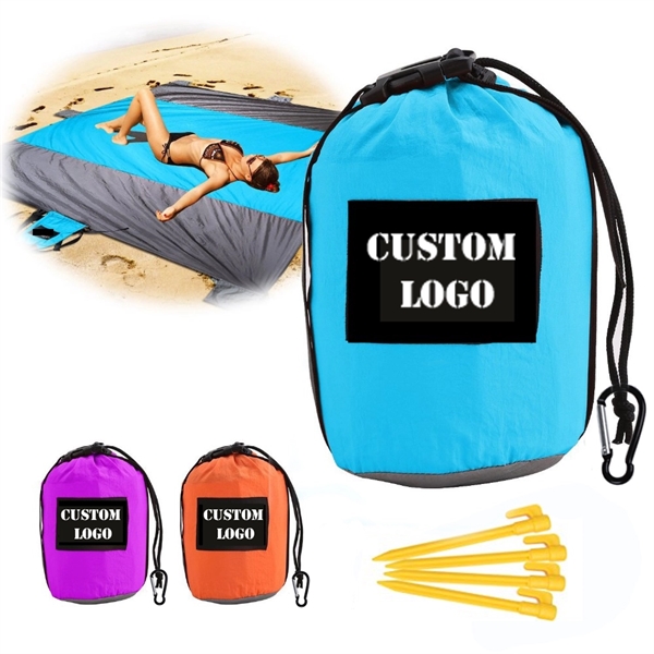 Huge Waterproof Polyester Blanket in a bag With One Color Imprint... from ASI 62635 Inno-Vative Solutions Grp LTD