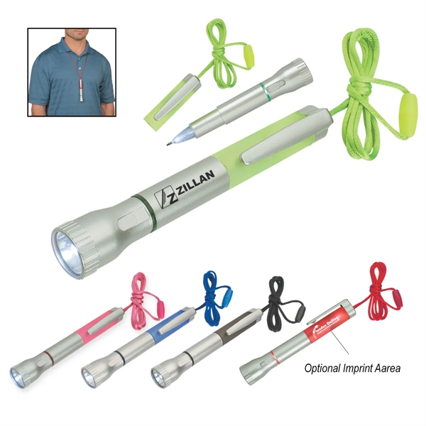 Flashlight with light up pen and extra bright LED light.... from ASI 61125 Hit Promotional Products / Hit®