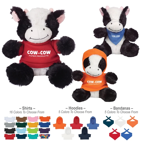 These Cute, Cuddly 6" Plush Cow are a Great Way to... from ASI 61125 Hit Promotional Products / Hit®
