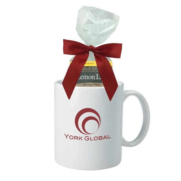 Stoneware mug with orange spice, lemon, mint and pomegranate green tea... from ASI 61125 Hit Promotional Products / Hit®