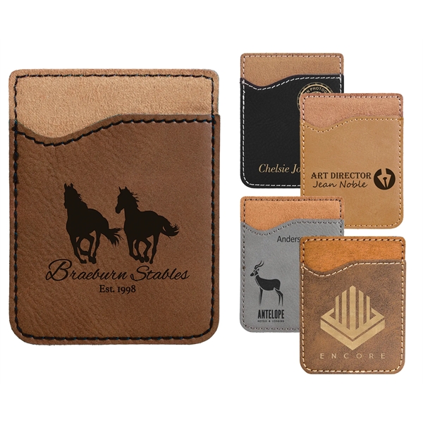 Leatherette Phone Wallet - Engraved!... from ASI 45795 Colorguppy Printing