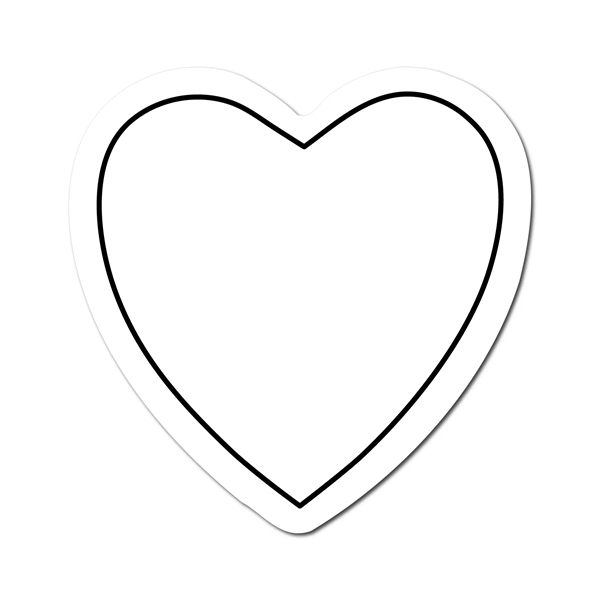 1.90"H x 1.88"W heart shaped magnet that's made in the USA... from ASI 54040 Fey Promo / Magna-Tel by Fey