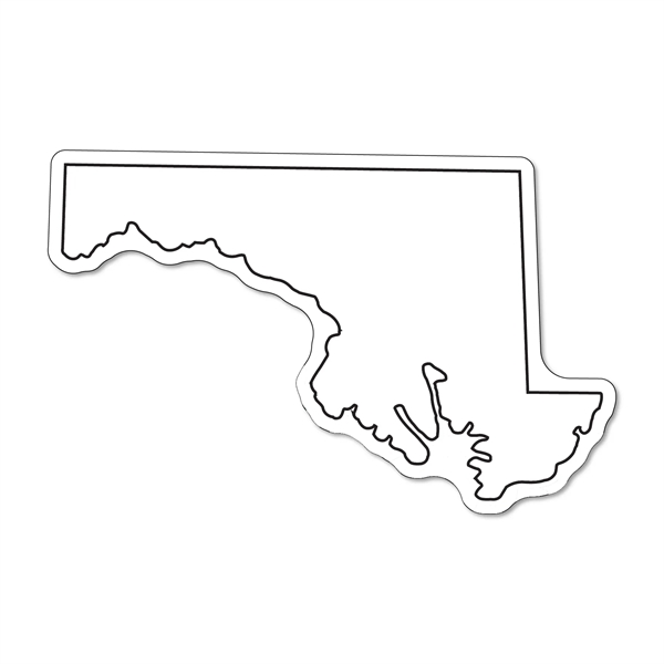 Maryland stock shape state magnet that's flexible, non-toxic, and measures 2.50"H... from ASI 54040 Fey Promo / Magna-Tel by Fey