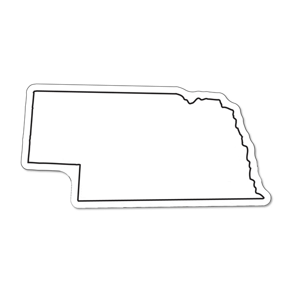 1.75"H x 3.53"W Nebraska State non-toxic, 35 mil magnet with full... from ASI 54040 Fey Promo / Magna-Tel by Fey