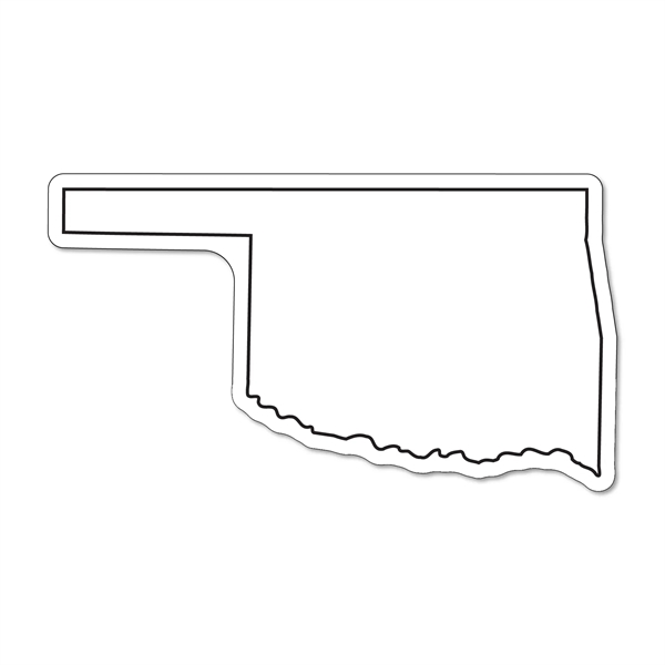 2.04"H x 3.65"W Oklahoma State non-toxic magnet with Customization options.... from ASI 54040 Fey Promo / Magna-Tel by Fey