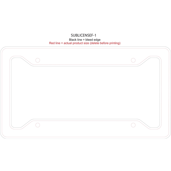 Full Color License Plate Frame. Bright and vivid full four color... from ASI 62635 Inno-Vative Solutions Grp LTD