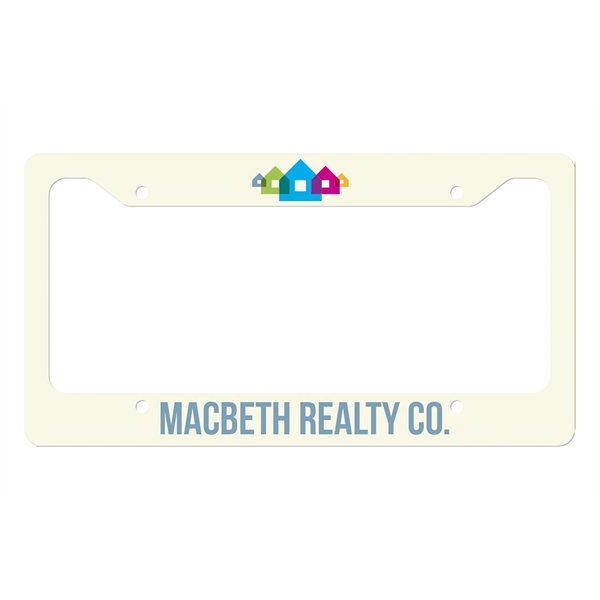 Full Color License Plate Frame. Bright and vivid full four color... from ASI 62635 Inno-Vative Solutions Grp LTD