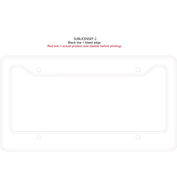 Full Color License Plate Frame. Bright and vivid full four color... from ASI 62635 Inno-Vative Solutions Grp LTD