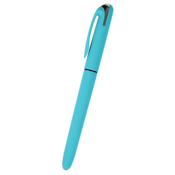 Gel pen with rubberized barrel, removable cap and pocket clip.... from ASI 61125 Hit Promotional Products / Hit®