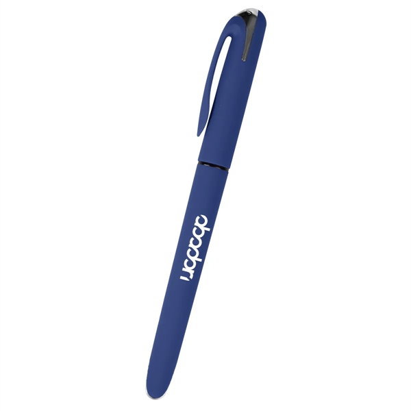 Gel pen with rubberized barrel, removable cap and pocket clip.... from ASI 61125 Hit Promotional Products / Hit®