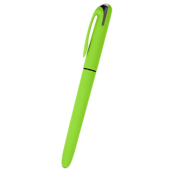 Gel pen with rubberized barrel, removable cap and pocket clip.... from ASI 61125 Hit Promotional Products / Hit®