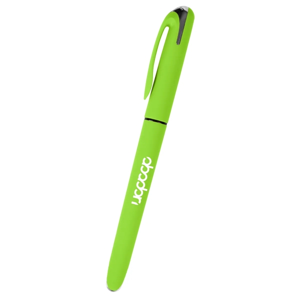 Gel pen with rubberized barrel, removable cap and pocket clip.... from ASI 61125 Hit Promotional Products / Hit®