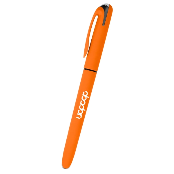 Gel pen with rubberized barrel, removable cap and pocket clip.... from ASI 61125 Hit Promotional Products / Hit®