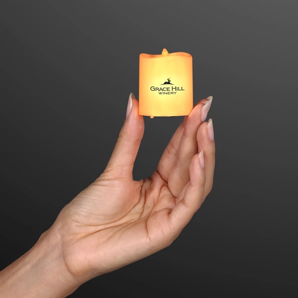 LED Mini Pillar Candles, Tall Tealights; Blank and Imprint Pricing... from ASI 34194 ALightPromos