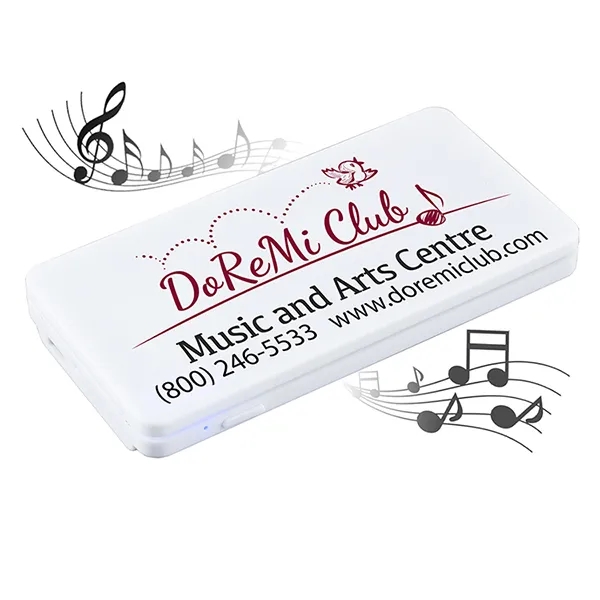 4" x 2" ultra-slim, flat and wireless smart speaker with microphone... from ASI 62660 Innovation Line