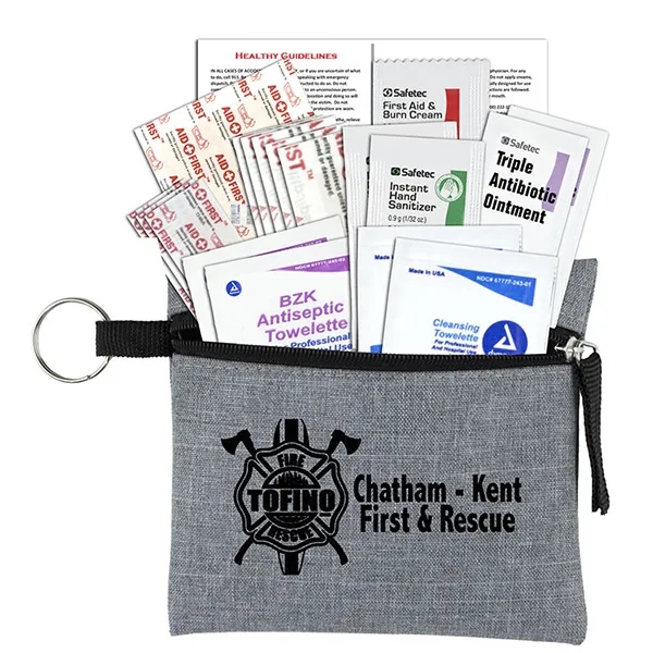 19-piece Healthy Living set in polyester zippered pouch with split ring.... from ASI 62660 Innovation Line