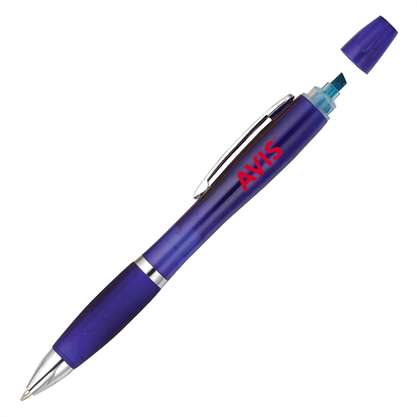 Pen and highlighter combo with a translucent barrel and bold colors.... from ASI 90859 Tempo Industries Inc / Tempoline