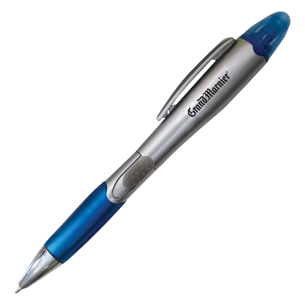 Pen and highlighter combo with a colored accent and translucent rubber... from ASI 90859 Tempo Industries Inc / Tempoline