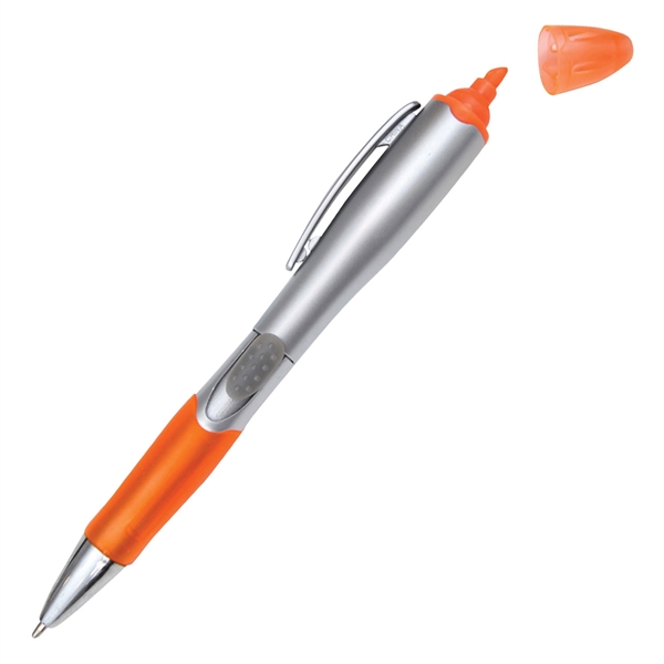 Pen and highlighter combo with a colored accent and translucent rubber... from ASI 90859 Tempo Industries Inc / Tempoline
