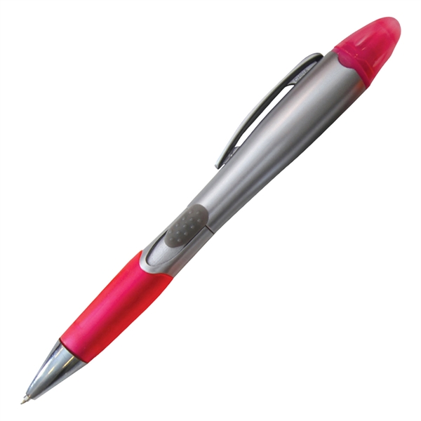 Pen and highlighter combo with a colored accent and translucent rubber... from ASI 90859 Tempo Industries Inc / Tempoline