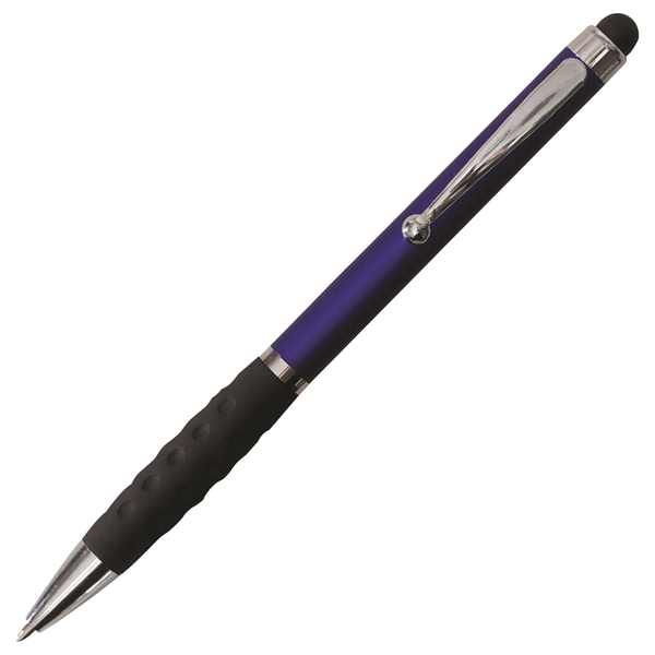 Twist-action pen with detailed comfort grip and a stylus for touchscreen... from ASI 90859 Tempo Industries Inc