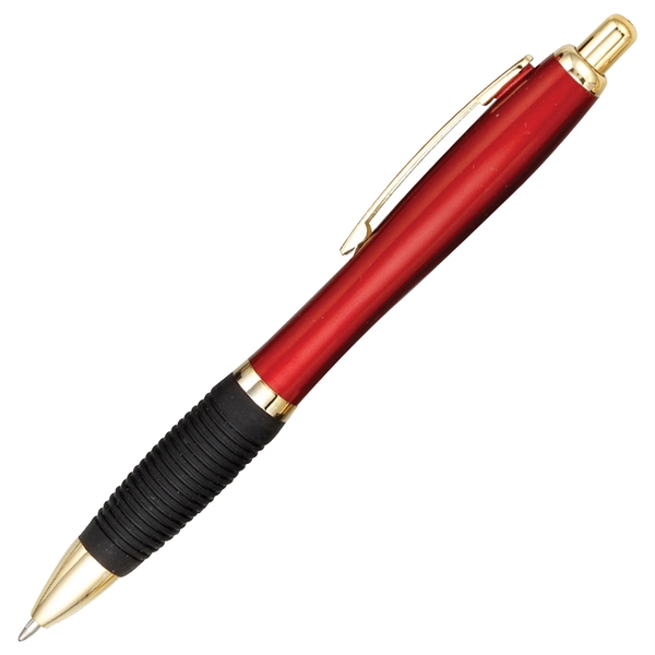 Click-action Gripster pen with a curvaceous, hourglass shape and a black... from ASI 90859 Tempo Industries Inc