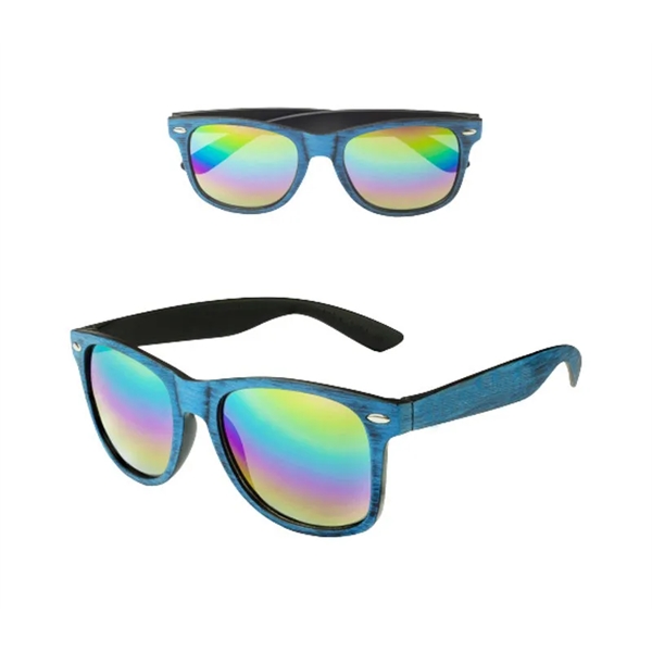 Reflector mirror lenses plastic sunglasses plus 1 color silkscreen imprint on... from ASI 37218 Athena Promo (tm)