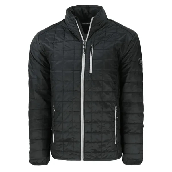 Men's puffer jacket with insulation, full-zip, hood, wind and water resistance,... from ASI 47965 Cutter & Buck