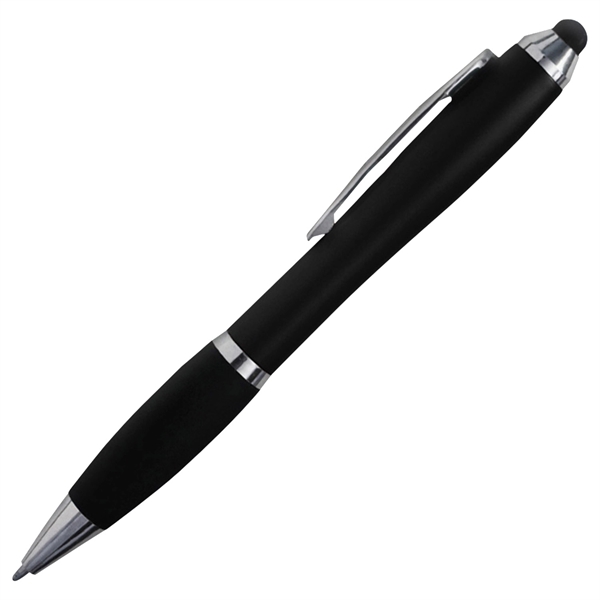 Twist-action Palance pen with a black rubber grip and a stylus.... from ASI 90859 Tempo Industries Inc