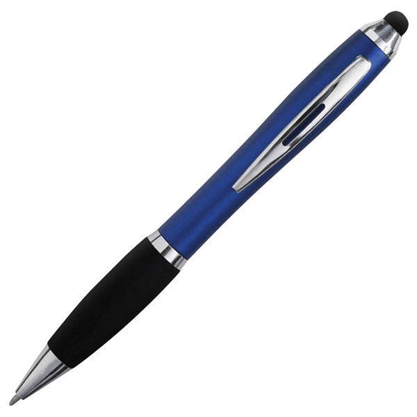 Twist-action Palance pen with a black rubber grip and a stylus.... from ASI 90859 Tempo Industries Inc