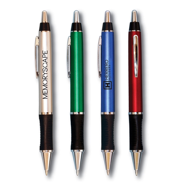 Pen with solid-color barrel, a glossy varnish, chrome-colored clip and trim,... from ASI 90859 Tempo Industries Inc