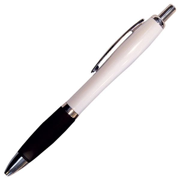 Click-action Pike III pen with a curvaceous, hourglass shape and a... from ASI 90859 Tempo Industries Inc