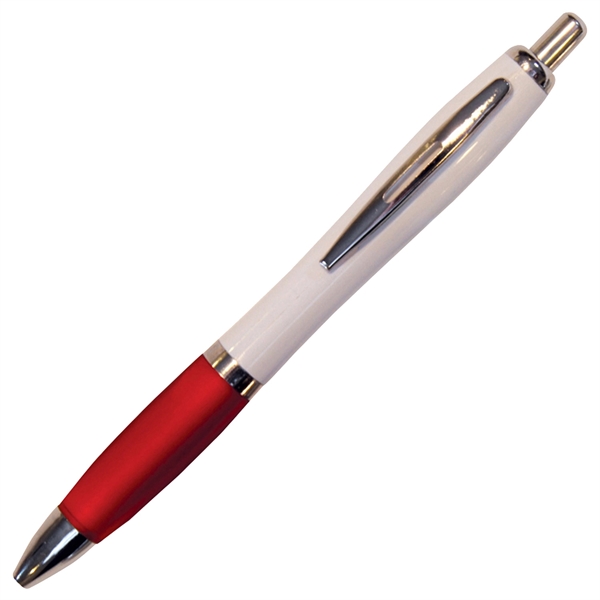Click-action Pike III pen with a curvaceous, hourglass shape and a... from ASI 90859 Tempo Industries Inc