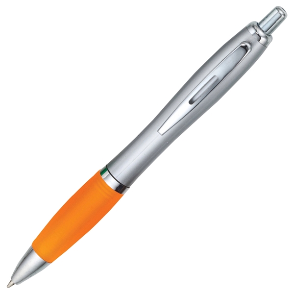 Click-action Pike II pen with a curvaceous, hourglass shape and a... from ASI 90859 Tempo Industries Inc