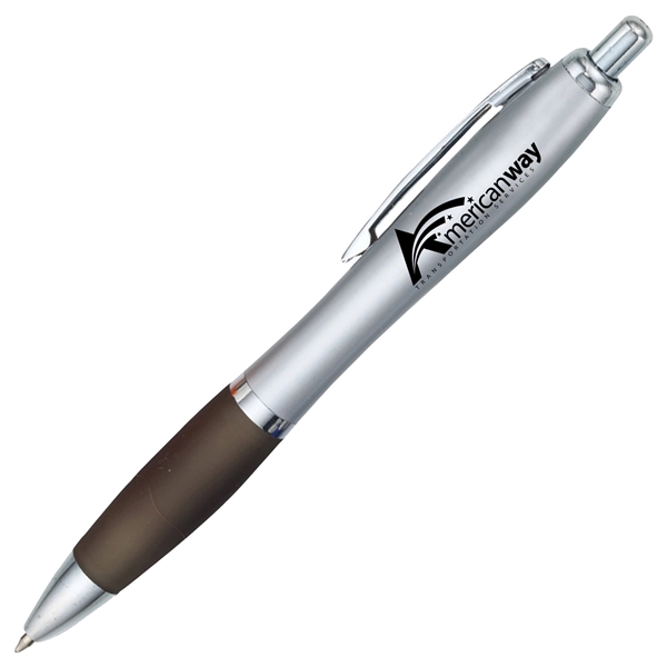Click-action Pike II pen with a curvaceous, hourglass shape and a... from ASI 90859 Tempo Industries Inc