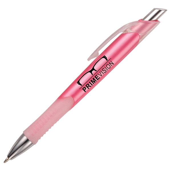 Click-action Air pen available in pastel colors with a grip section.... from ASI 90859 Tempo Industries Inc