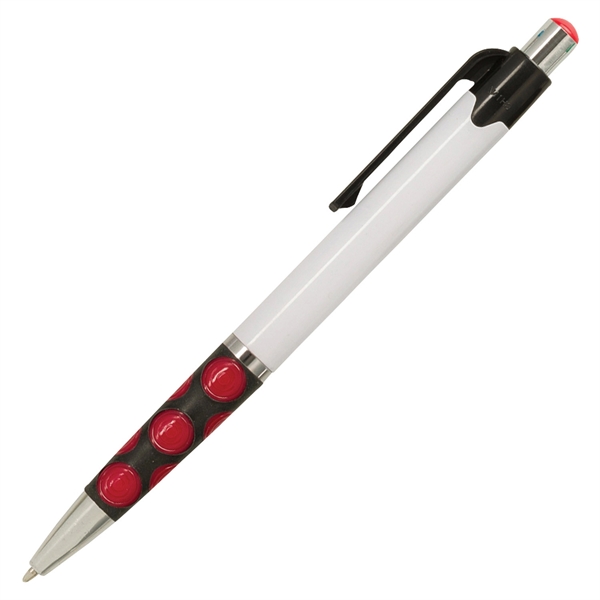 Funky click-action Babs I pen made of plastic with a white... from ASI 90859 Tempo Industries Inc / Tempoline