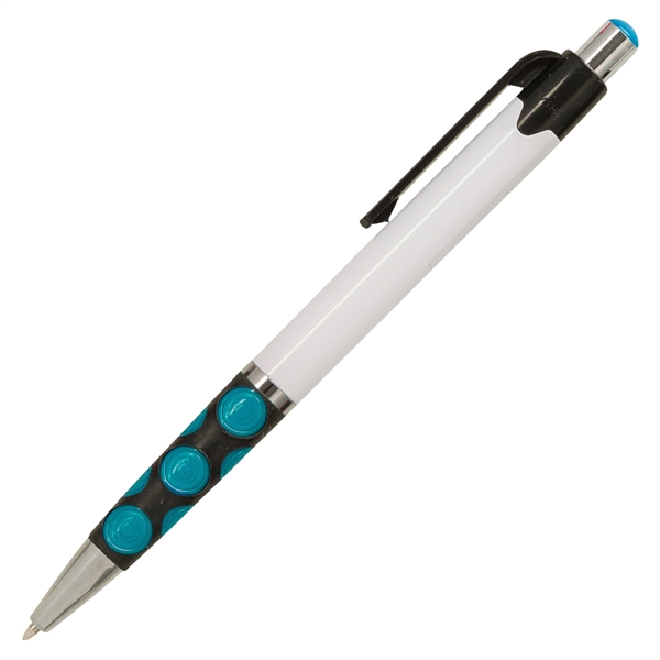 Funky click-action Babs I pen made of plastic with a white... from ASI 90859 Tempo Industries Inc / Tempoline