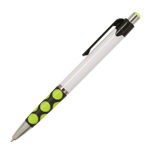 Funky click-action Babs I pen made of plastic with a white... from ASI 90859 Tempo Industries Inc / Tempoline
