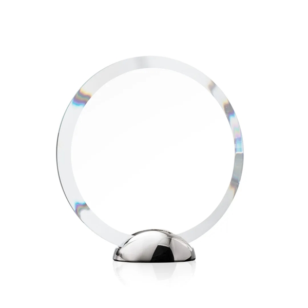 The Starfire Crystal Gardiner Award features a circular shape with a... from ASI 84592 St Regis Group / St Regis