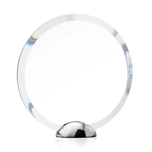 The Starfire Crystal Gardiner Award features a circular shape with a... from ASI 84592 St Regis Group / St Regis