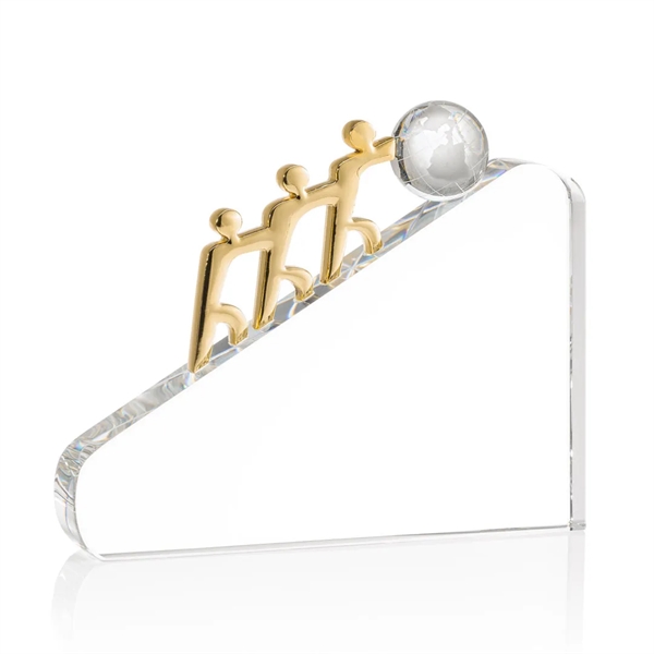 The Optical Crystal Synergy VividPrint™ Award resembles three teammates working together... from ASI 84592 St Regis Group / St Regis