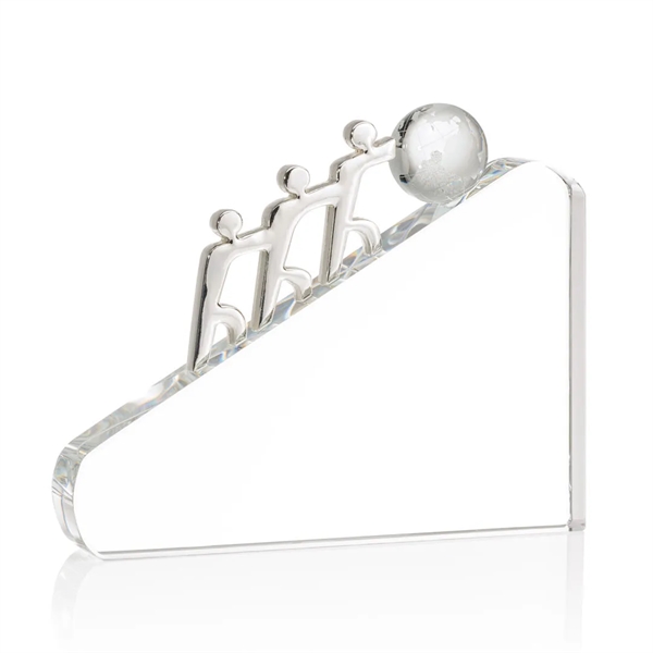 The Optical Crystal Synergy VividPrint™ Award resembles three teammates working together... from ASI 84592 St Regis Group / St Regis